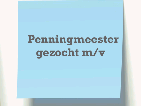 penningmeester gezocht